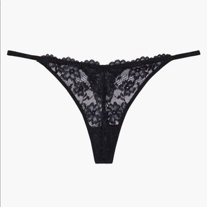 Savage x Fenty Floral Lace G-String - Black